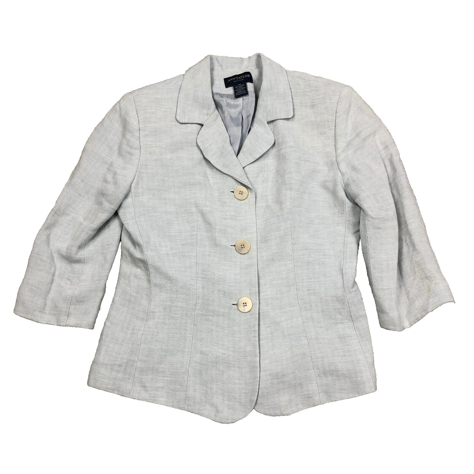 Pantalones de mezcla de lino para mujer Ann Taylor trajes y trajes separados para mujer