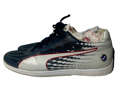 Puma BMW Motorsport Evospeed Driving Shoes Blue white Unisex Sz 8
