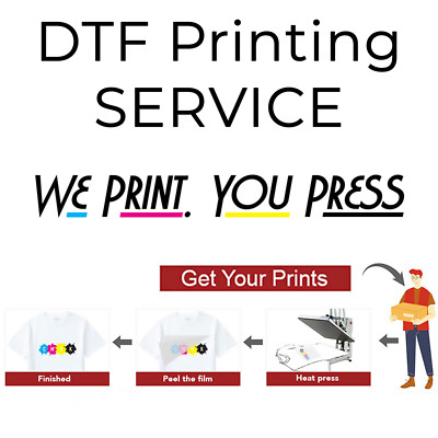 DTF Heat Press Transfers - Full Vivid Colour Printing Ready to Press