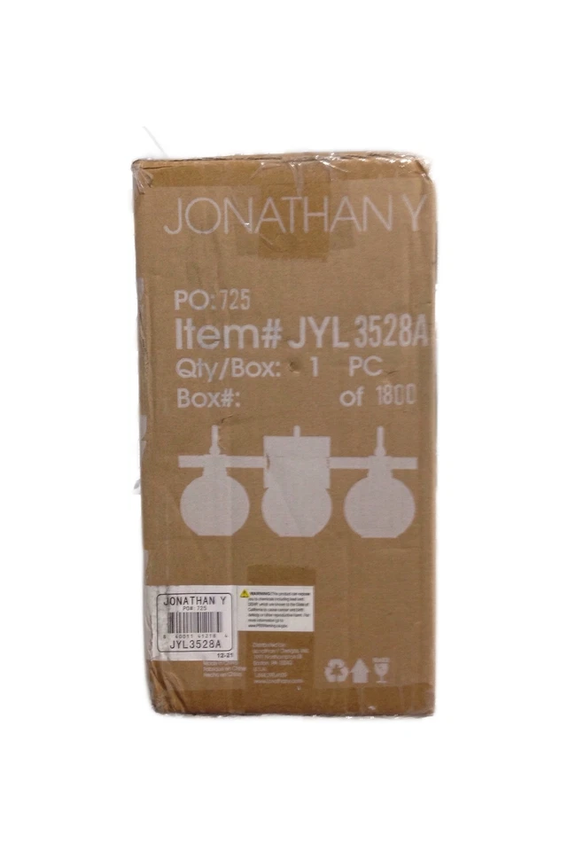 JONATHAN Y Marais 21.5 in. 3-Light Rustic Vintage LED Vanity Light - Image 2 of 2