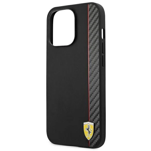 Phone Case IPHONE 14 Pro Max Ferrari Plastic Black Logo