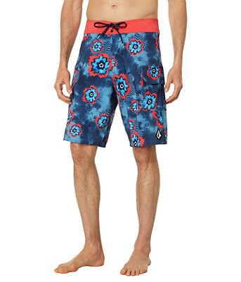 NEW Size 30  Volcom July 4th Mod 20 Boardshorts Regular Fit 1 Cargo Pocket Navy