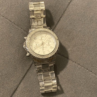 MICHAEL KORS Clear Crystal Women\'s Chronograph Watch  MK5337 **FLAWS** MICHAEL KORS Clear Crystal Women main image 3