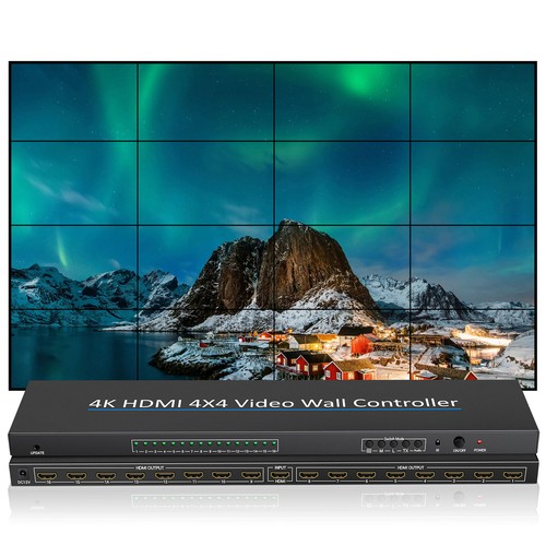 Video Wall Controller 4K Compatible 4X4 2x2 Compatible 1 Input W6Y3 - Picture 9 of 12