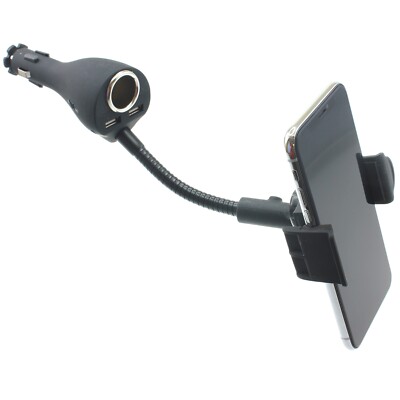 For iPhone 16/Pro/Max/Plus - Charger Car Mount Holder DC Socket USB 2-Port