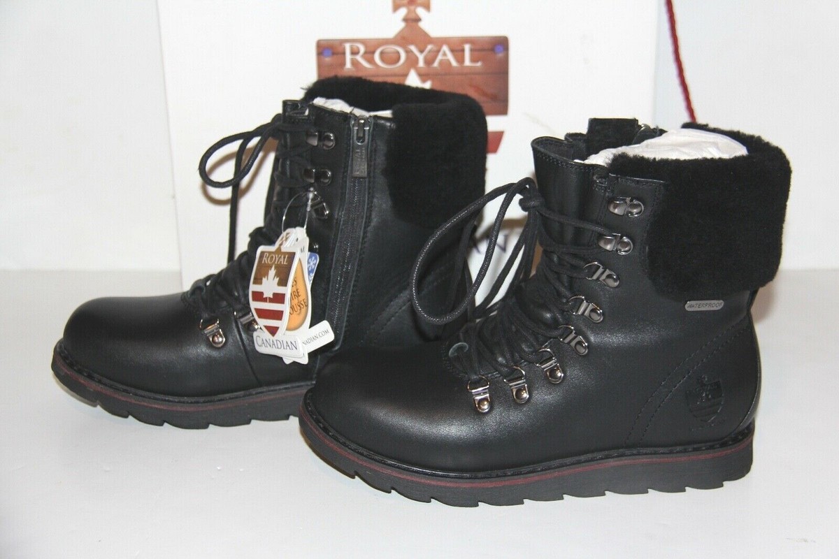 Royal Canadian Lethbridge Leather Shearling Cuff Boot  display picture 2