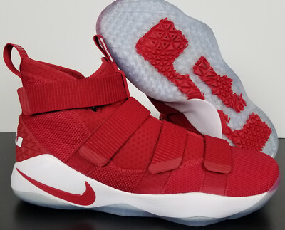 NIKE LEBRON SOLDIER XI 11 TB RED BASKETBALL SHOES 2017