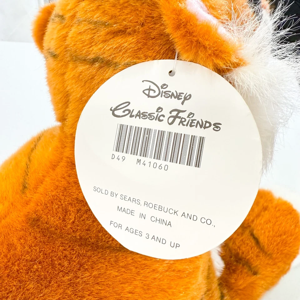 Disney Classic Friends SHERE KHAN 32" Jumbo Plush The Jungle Book Sears TCA VTG - Image 3 of 4