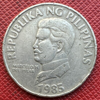 Philippines 1985 Copper-Nickel 50 Sentimo. Marcelo H. del Pilar