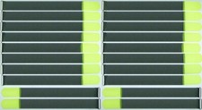 20x Cable Ties Cable Hook and Loop SO 50cm x 50mm Neon Yellow Hook and Loop Hook Cable Ties