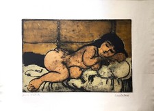 Serigrafia di Domenico Cantatore - Nudo - Prova d'Artista - Pubblicato