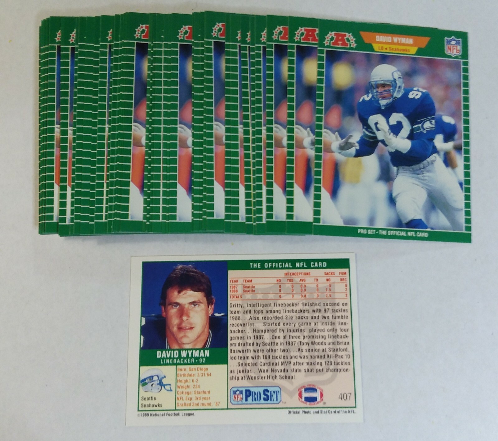 1989 Pro Set #407 DAVID WYMAN Lot of (10)