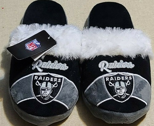 nfl raiders slippers
