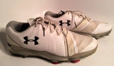 Under Armour Men's Golf Shoes White Size 9.5 Medium Pre-owned