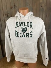 VTG Baylor Bears University Sweatshirt Hoodie Sz S Champion Reverse Weave NCAA