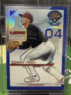 #ad #ad 2025 Panini Prospect Edition Tommy Troy #67 Blue Prizm 149 RC $2.99