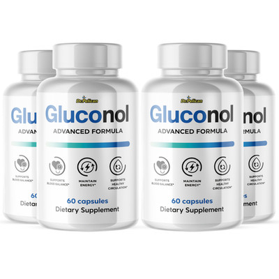Gluconol- Blood Support- 4 Bottles- 240 Capsules
