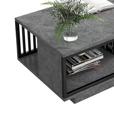 Tavolino da Caffè Tavolo da Soggiorno con Ripiano Tavolo Centrale Salvaspazio Facile