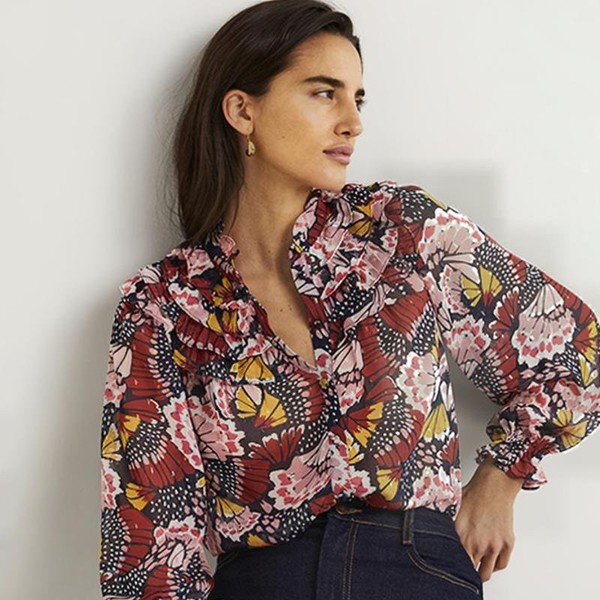 Women Boden Shirt Multicolor Polyester XL