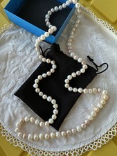 Baroque Freshwater Pearl Beaded Necklace White Strand Pearl Jewelry Gift
