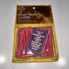 Goody 14 Perm Rod Curlers 1978 Vintage Pink Sealed Package 430/3 Medium Curl