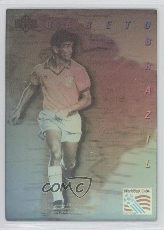 1993 Upper Deck World Cup 94 Preview English/Spanish Star Holograms Bebeto 0h1