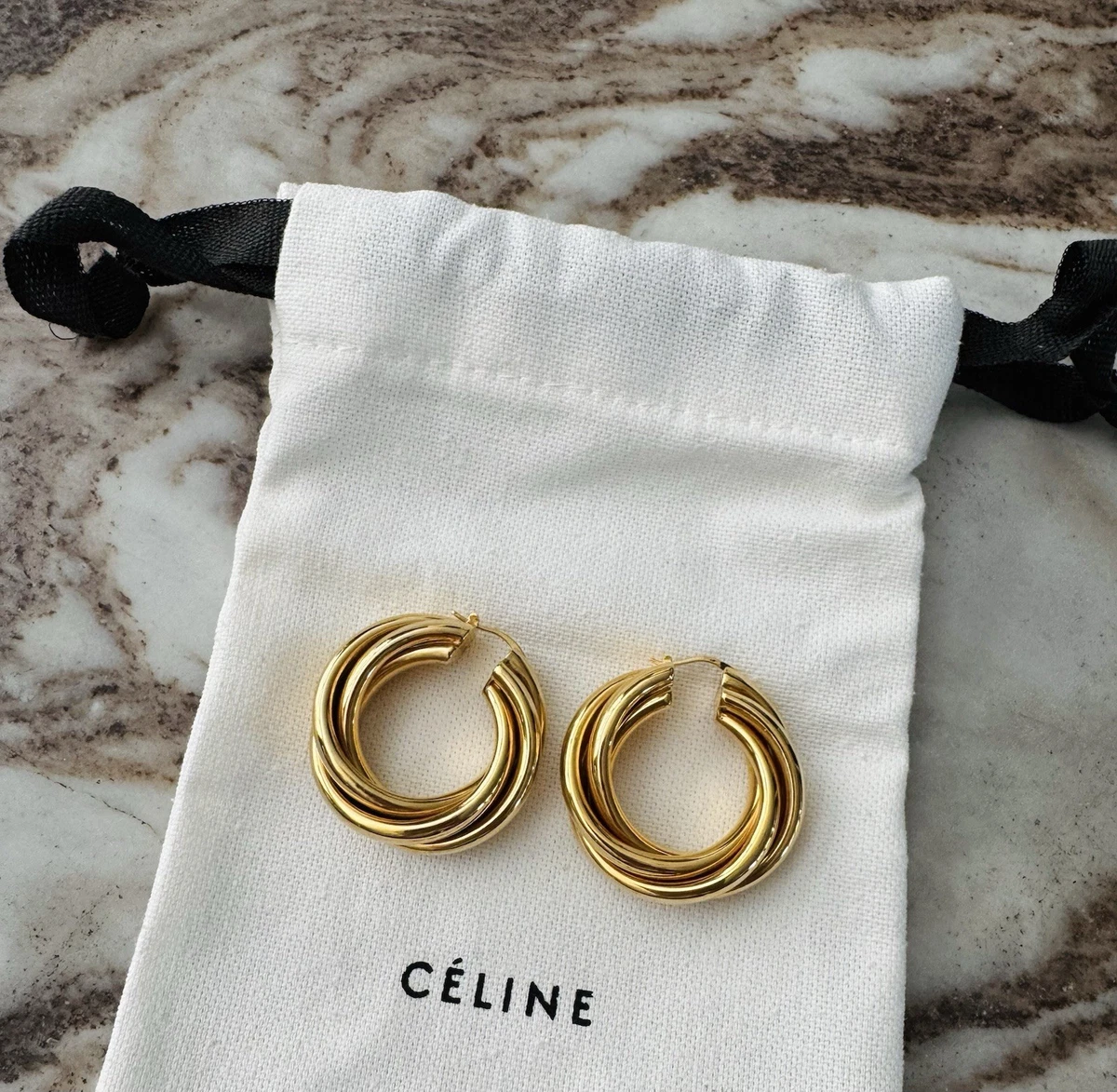 Celine Hoop Fashion Earrings for sale | eBay