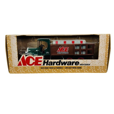 #ad ERTL 1925 Ace Hardware Stake Truck w Barrels 9th Edition 1:34 Scale Die cast $24.99