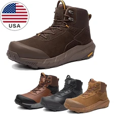 Men Waterproof Composite Toe Work Boots Lightweight Comfortable Safety Boots