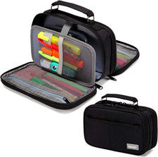 Pencil Case, Large Pencil Pouch with Compartments for Middle School,Work,Office