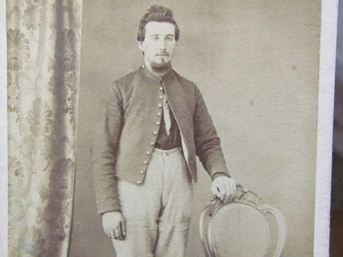 Civil War soldier in Chambersburg Pennsylvania cdv photograph