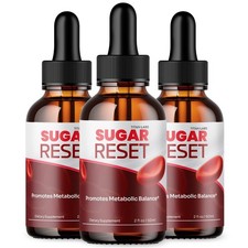 (3 Pack) Sugar Reset Drops Blood Health Support Formula SugarReset 90 Servings