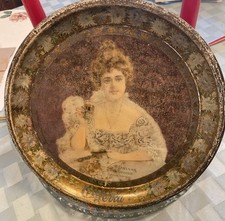 1903 Hilda Clark Extremely Rare Serving Tray -9 1/4 Inch-122 Years .