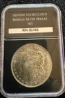 1921-P Uncirculated Morgan Silver Dollar In Slab Coin From Private Collector