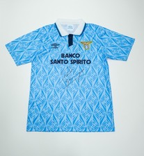 Paul Gascoigne Signed SS Lazio Jersey Autograph Gazza COA Serie A England Legend