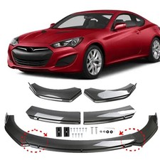 Carbon Fiber Style For Hyundai Genesis Coupe Front Bumper Lip Splitter Spoiler