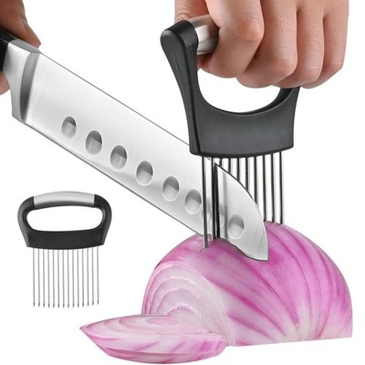 Stainless Steel Onion Holder Cutter for Slicing of Onions,Tomatoes,Avocados,Eggs