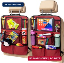 Backseat Car Organizer, Kick Mats Back Seat Protector with Touch Screen