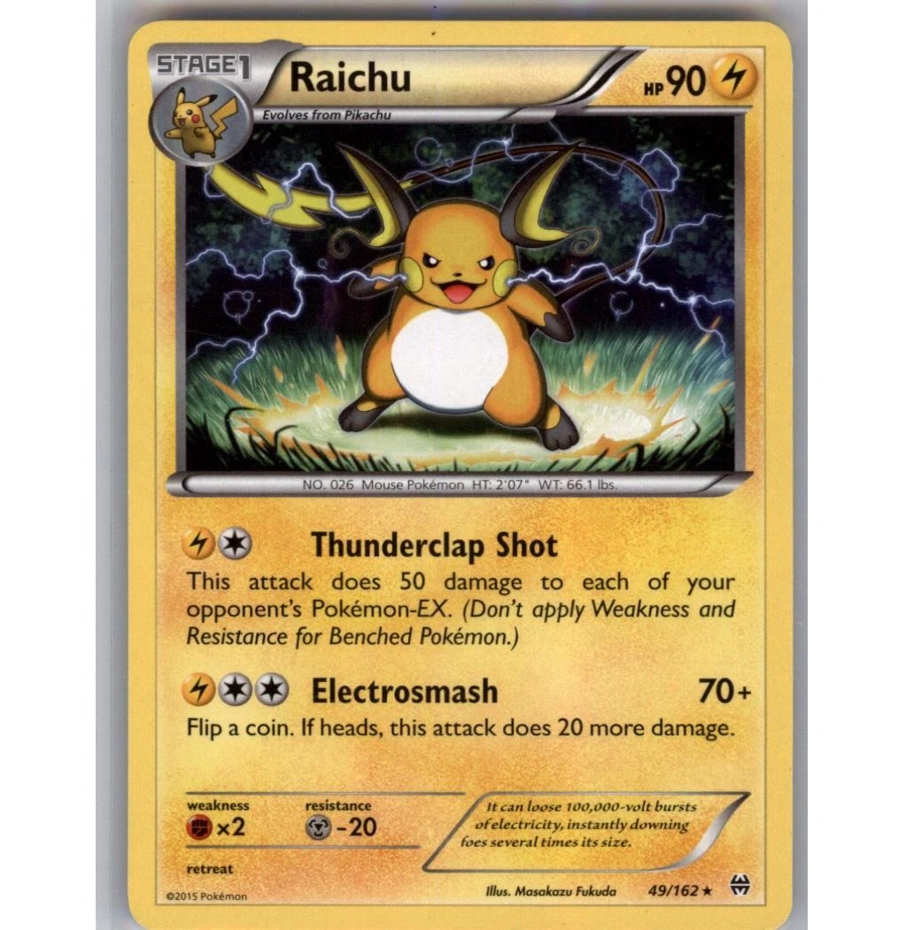 25+ Raichu 49/162 Breakthrough for sale | Updated Oct 2026