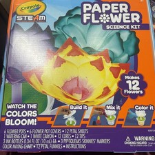 Crayola Paper Flower Science Kit, Color Changing Flowers, Kids Ages 7 - B1