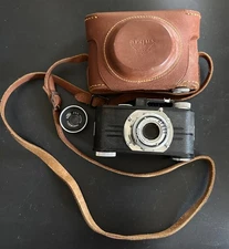 Argus A2B Film Camera Anastigmat Lens w/Kodak Adapter & Case UNTESTED