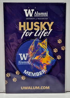 #ad #ad Husky For Life UW Alumni Association Patch NEW University of Washington $22.00