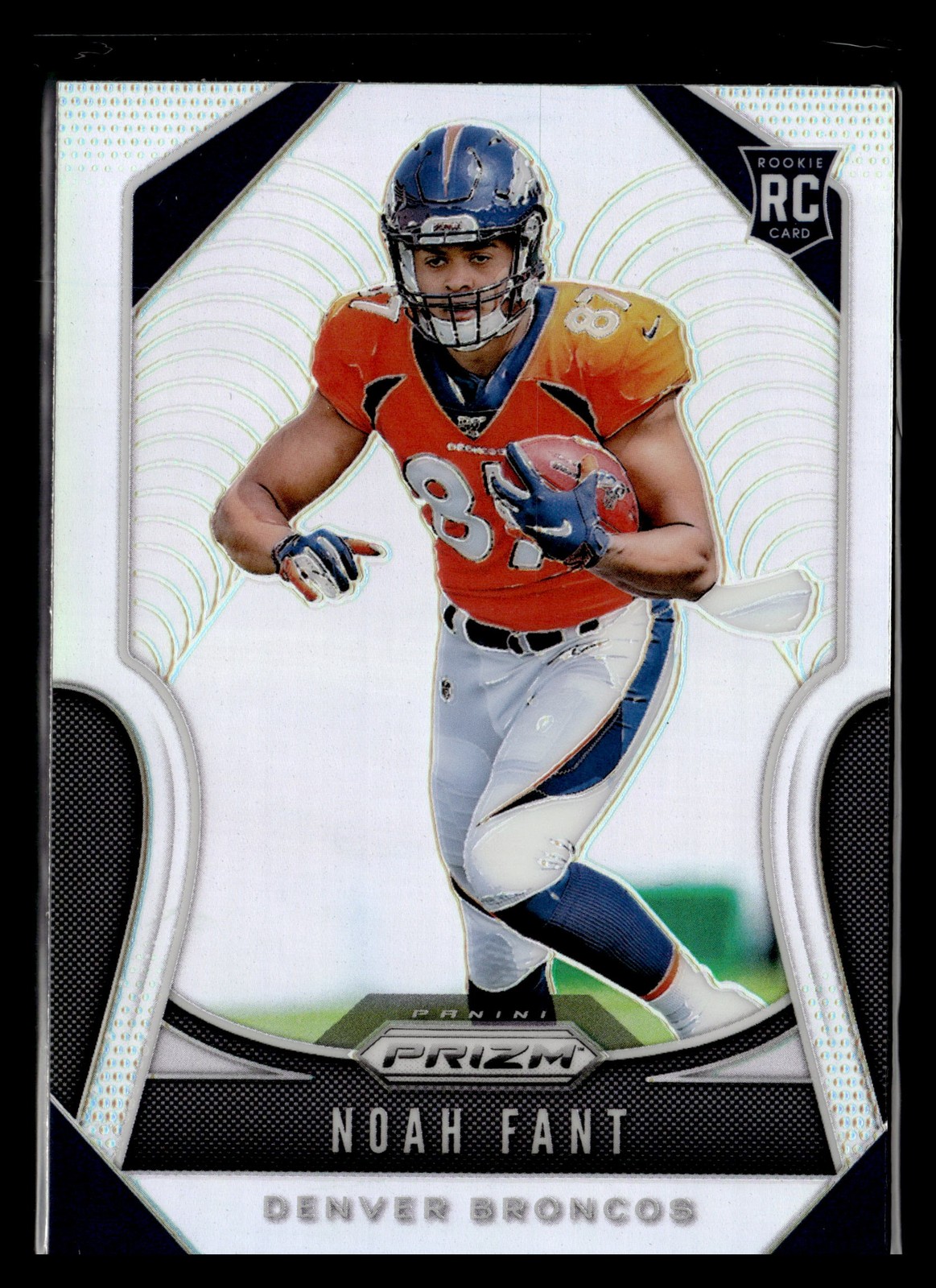 2019 Panini Prizm Silver Prizm Rookie #365 Noah Fant Denver Broncos