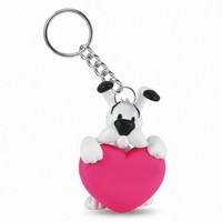 Gadget - Asterix: Plastoy - Dogmatix Pink Heart (Keychain / Portachiavi) -D- Pla
