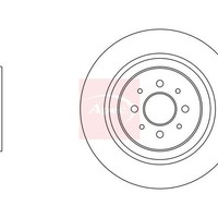 Alfa Romeo Mito 955 2008-2018 Bremsscheibe Vorne (Einzeln) DSK2967