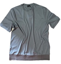 NWT 625 Giorgio Armani Mens T Shirt Gray Size 54/XL Made In Italy