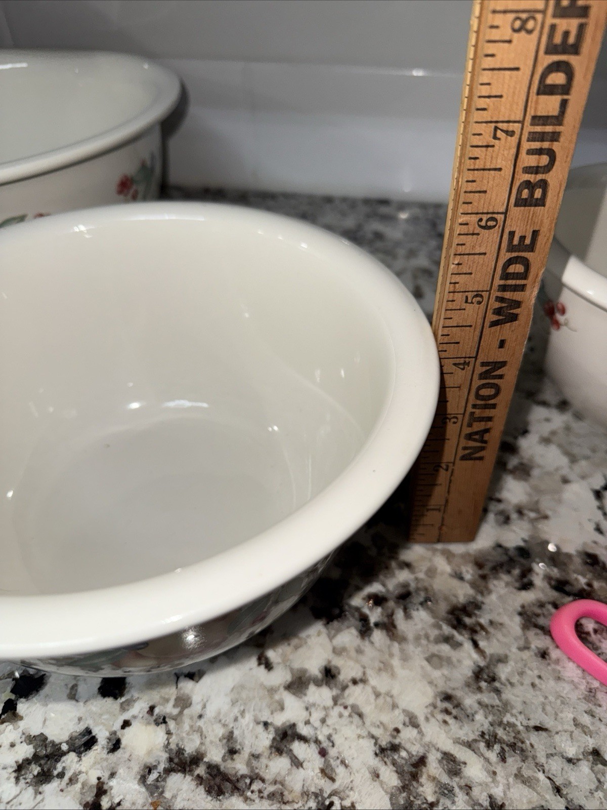 Corelle Pink Pattern Corelle Coordinates Stoneware Nesting Mixing Bowls Abundance Pattern ...