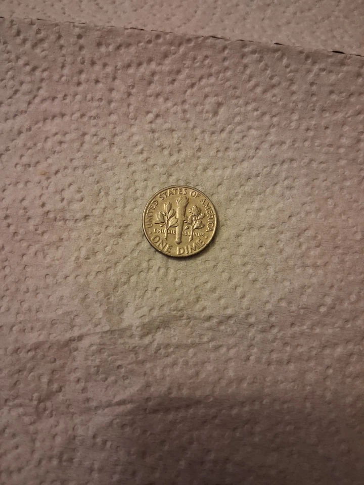 Монета номиналом 10 центов 1980 D с изображением Рузвельта не бывшая в обращении монетный двор США (ОЧЕНЬ РЕДКАЯ) - Изображение 2 из 2