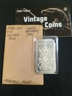 VINTAGE MADISON MINT 1974 HAPPY BIRTHDAY 1 OZ .999 FINE SILVER BAR