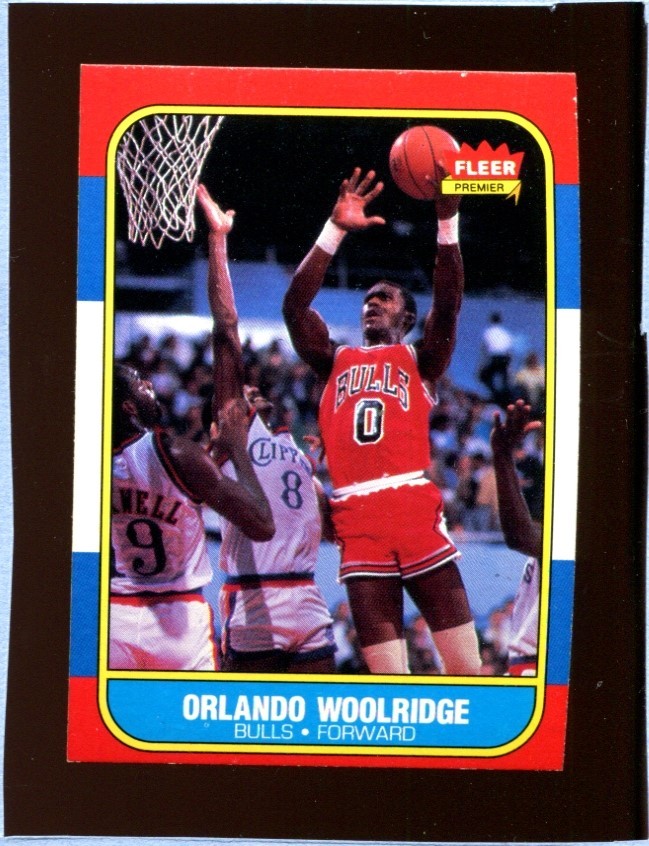 1986 Fleer #130 Orlando Woolridge Set Break